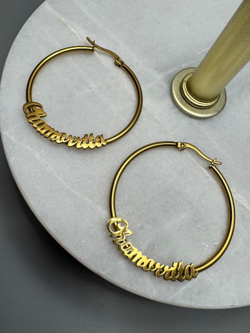 Custom Chamorrita Script Hoops